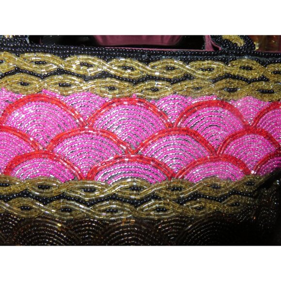 Fendi RARE Limited Edition Intricately Beaded Vintage Italian Handbag Mini Tote - Picture 13 of 16